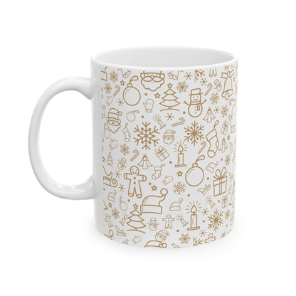 Festive Holiday Ceramic Mug, Cute Christmas Gift for Coffee Lovers, Winter Wonderland Drinkware, Perfect for Hot Cocoa, Ideal for [...]