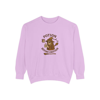 Potion Before Emotion Sweatshirt | Unisex Magical Sweatshirt for Cozy Days, Witchy Gifts, Halloween Apparel, Birthday Present, [...] - MaisonThreadory
