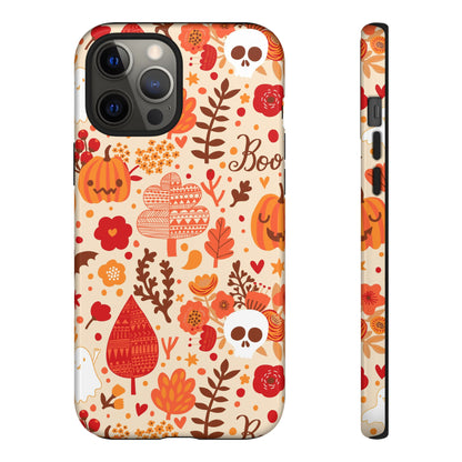 Autumn Phone Case - Cozy Fall Vibes, Pumpkin Decor, Halloween Gift, Floral Design, Seasonal Aesthetic
