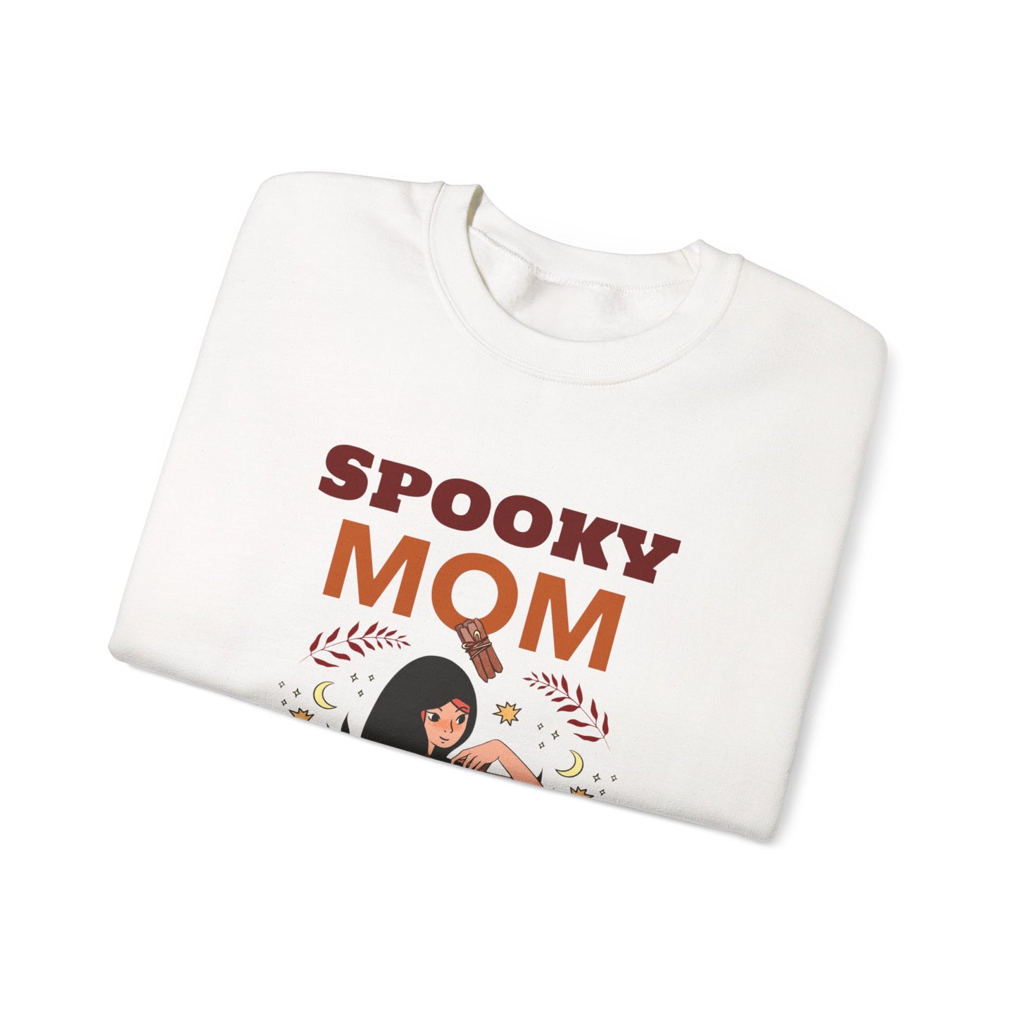 Spooky Mom Sweatshirt | Unisex Crewneck | Halloween Apparel | Gift for Moms | Cozy Fall Fashion | Cute Sweatshirt - MaisonThreadory