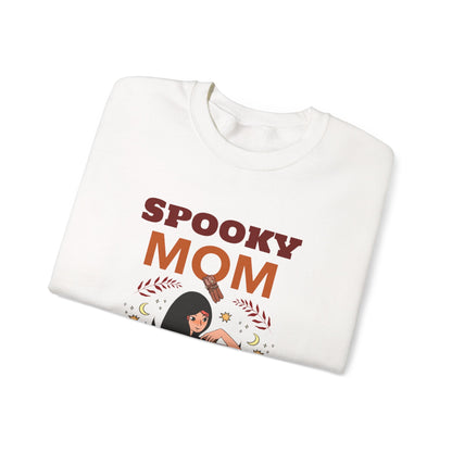 Spooky Mom Sweatshirt | Unisex Crewneck | Halloween Apparel | Gift for Moms | Cozy Fall Fashion | Cute Sweatshirt - MaisonThreadory