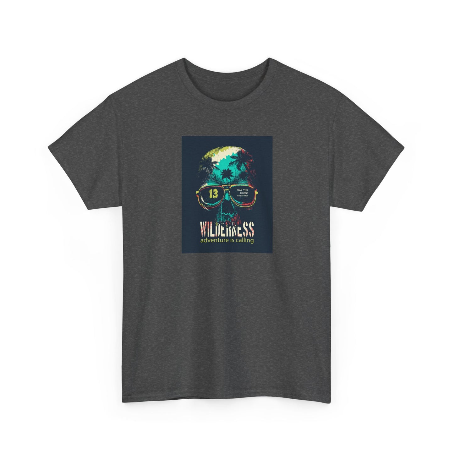 Eco-Friendly Graphic Tee with Funky Design, Unisex Heavy Cotton T-Shirt, Cool Casual Wear, Summer Festival Outfit, Gift for Friends