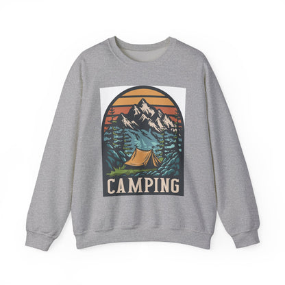 Camping Adventures Unisex Sweatshirt - Cozy Outdoor Gear, Nature Lover Gift, Hiking Apparel, Travel Essential, Campfire Style - MaisonThreadory