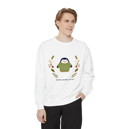 Whimsical Penguin Sweatshirt, Cozy Unisex Pullover for Every Occasion, Gift for Winter Lovers, Cute Fall Apparel, Festive Holiday Clothing - MaisonThreadory
