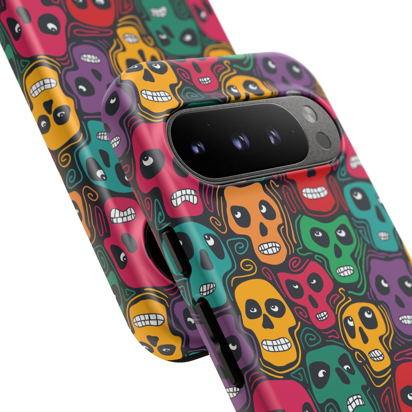 Phone Case, Day of the Dead Tough Case Phone, Mexican Skull Phone Cover, Floral Skeleton Phone Protector, Sugar Skull iPhone Case, Tough