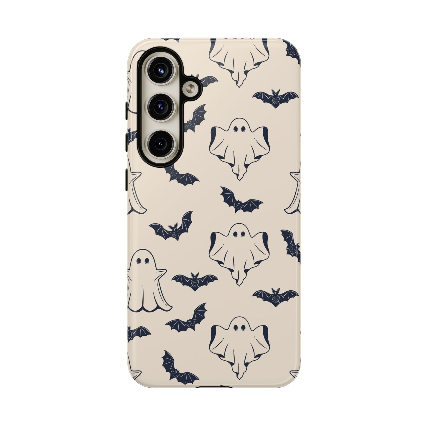 Halloween Phone Case, Ghosts and Bats, Cute Phone Cover, Spooky Accessories, Fall Decor, Gifts for Her, Halloween Party - MaisonThreadory