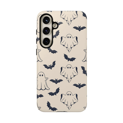 Halloween Phone Case, Ghosts and Bats, Cute Phone Cover, Spooky Accessories, Fall Decor, Gifts for Her, Halloween Party - MaisonThreadory