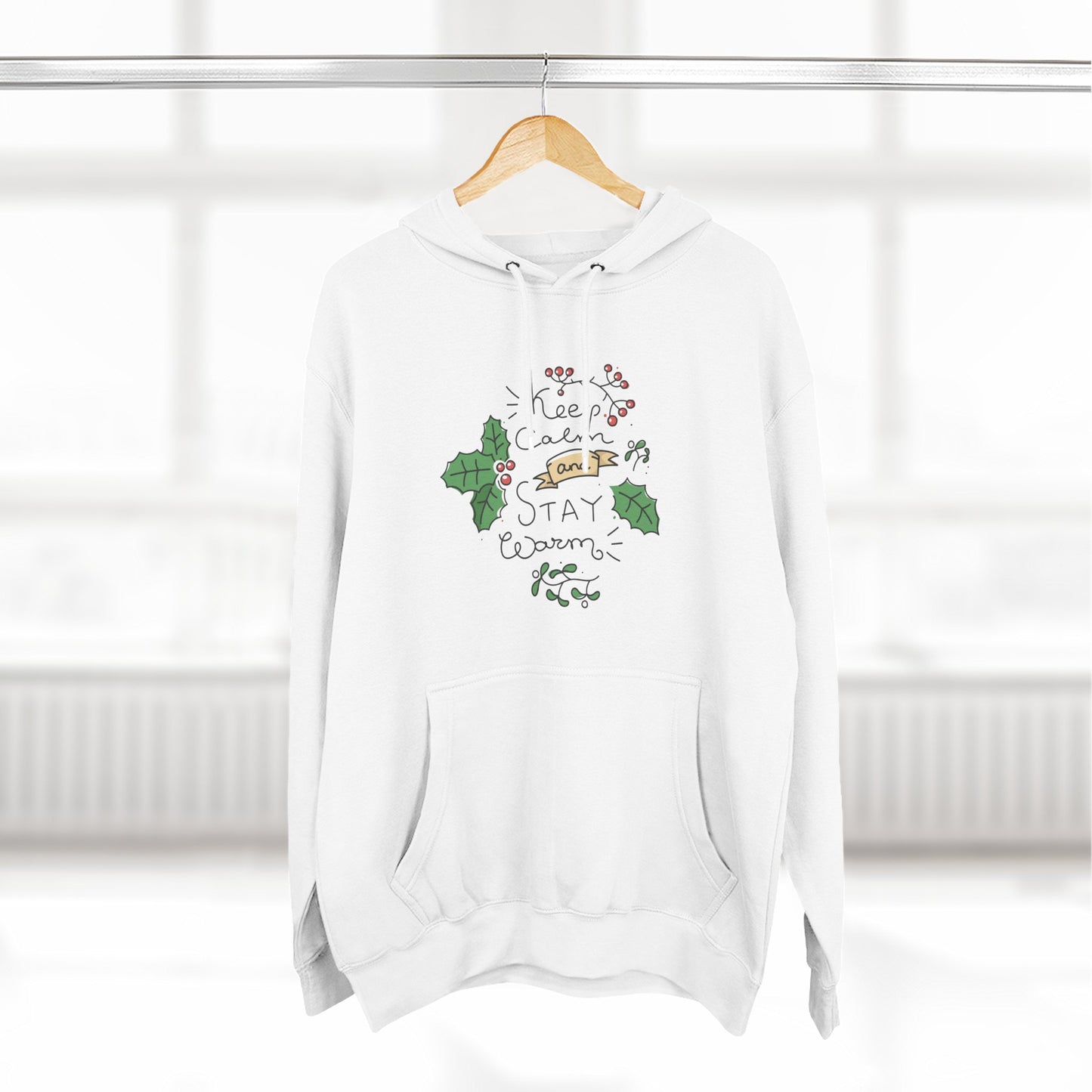 Cozy Stay Warm Fleece Hoodie for All Seasons, Cute Unisex Winter Apparel, Perfect Gift for Friends and Family - MaisonThreadory