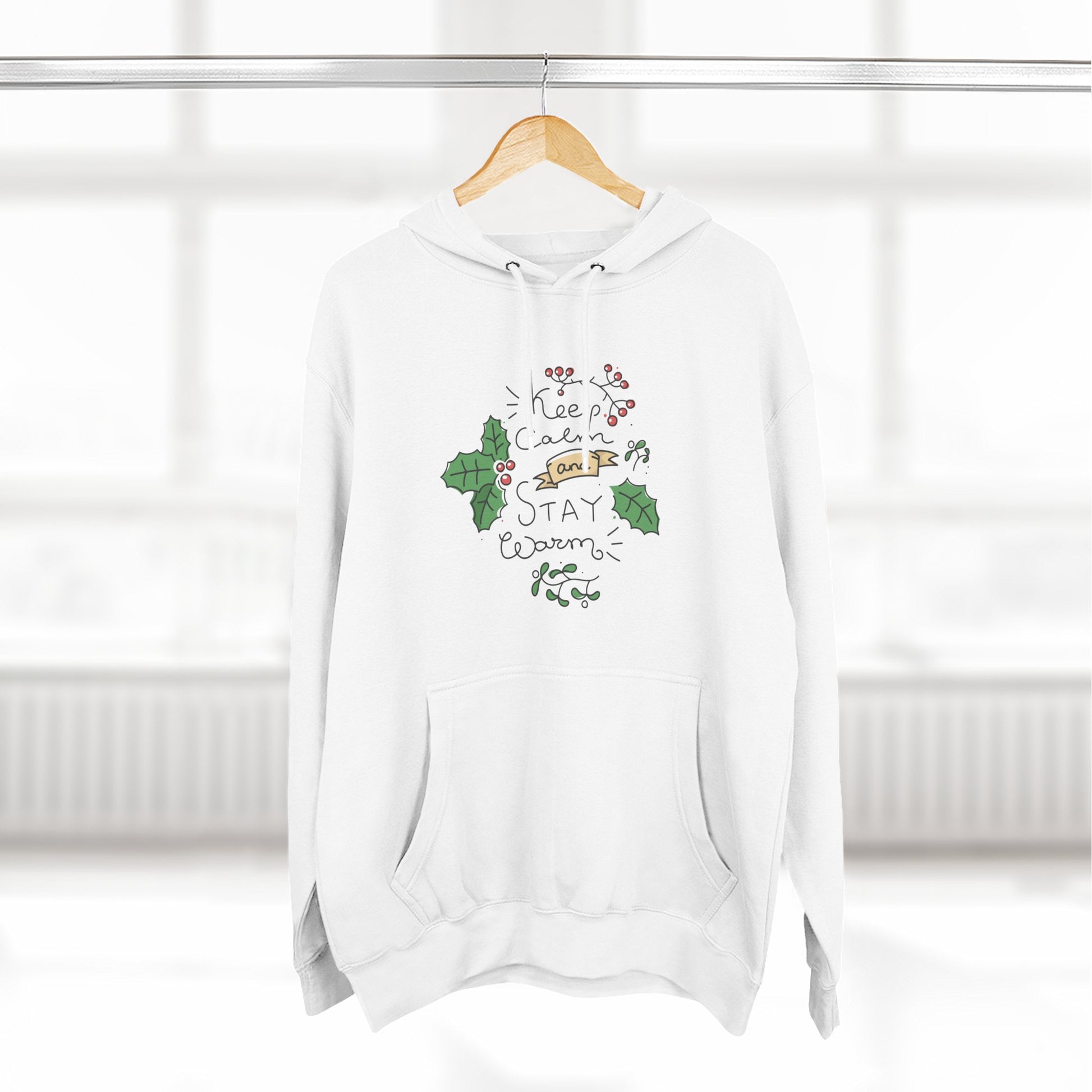 Cozy Stay Warm Fleece Hoodie for All Seasons, Cute Unisex Winter Apparel, Perfect Gift for Friends and Family - MaisonThreadory