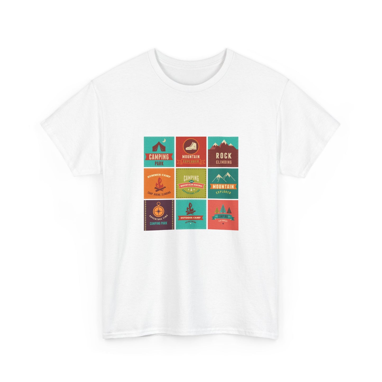 Outdoor Adventure Unisex Heavy Cotton Tee | Camping, Hiking, Nature Lover Shirt, Travel Gift, Unisex T-Shirt
