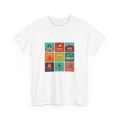 Outdoor Adventure Unisex Heavy Cotton Tee | Camping, Hiking, Nature Lover Shirt, Travel Gift, Unisex T-Shirt