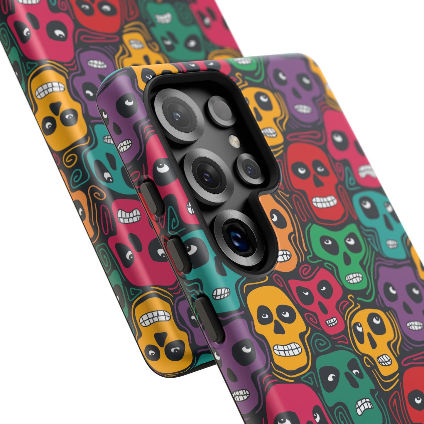 Phone Case, Day of the Dead Tough Case Phone, Mexican Skull Phone Cover, Floral Skeleton Phone Protector, Sugar Skull iPhone Case, Tough