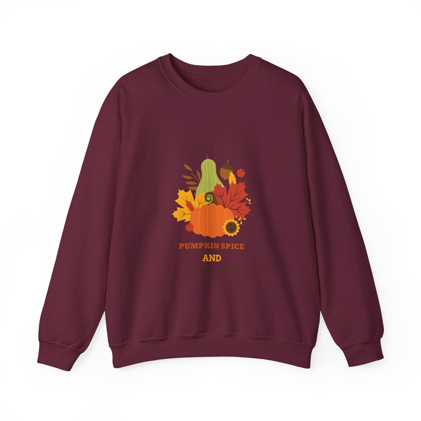 Fall Sweatshirt, Autumn Pullover, Cozy Jumper, Seasonal Crewneck, Unisex Sweater, Warm Top - MaisonThreadory