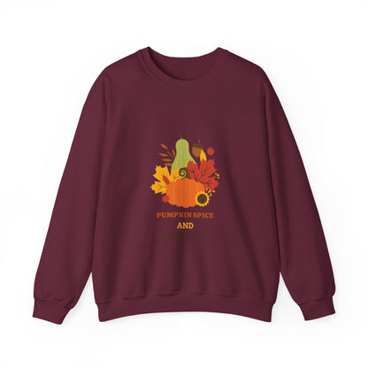 Fall Sweatshirt, Autumn Pullover, Cozy Jumper, Seasonal Crewneck, Unisex Sweater, Warm Top - MaisonThreadory