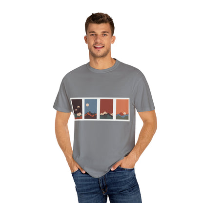 Unisex Mountain Sunset T-Shirt | Cozy Casual Wear, Nature Lover Gift, Travel Tee, Outdoor Adventure Shirt, Hiking Apparel