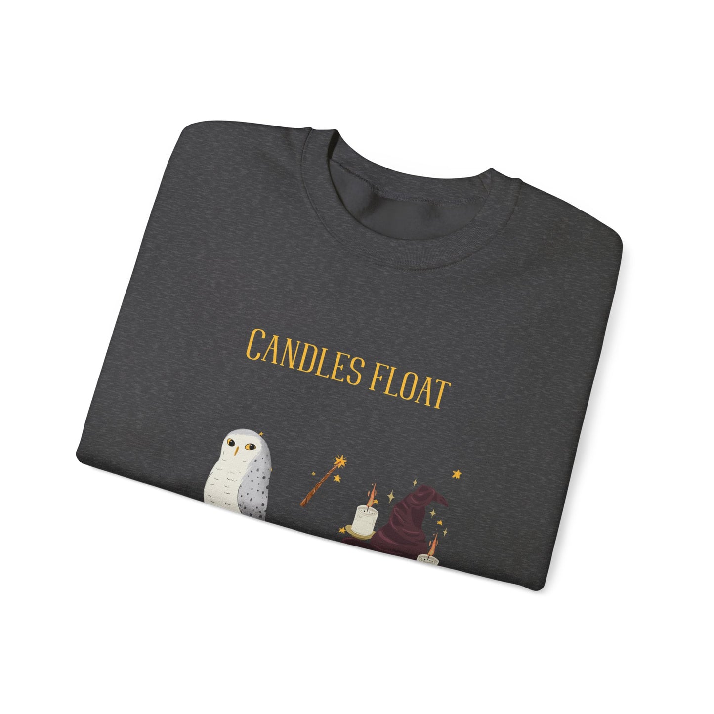 Whimsical Owl Crewneck Sweatshirt, Cozy Fall Apparel, Gift for Nature Lovers, Halloween Sweater, Cute Animal Sweatshirt - MaisonThreadory