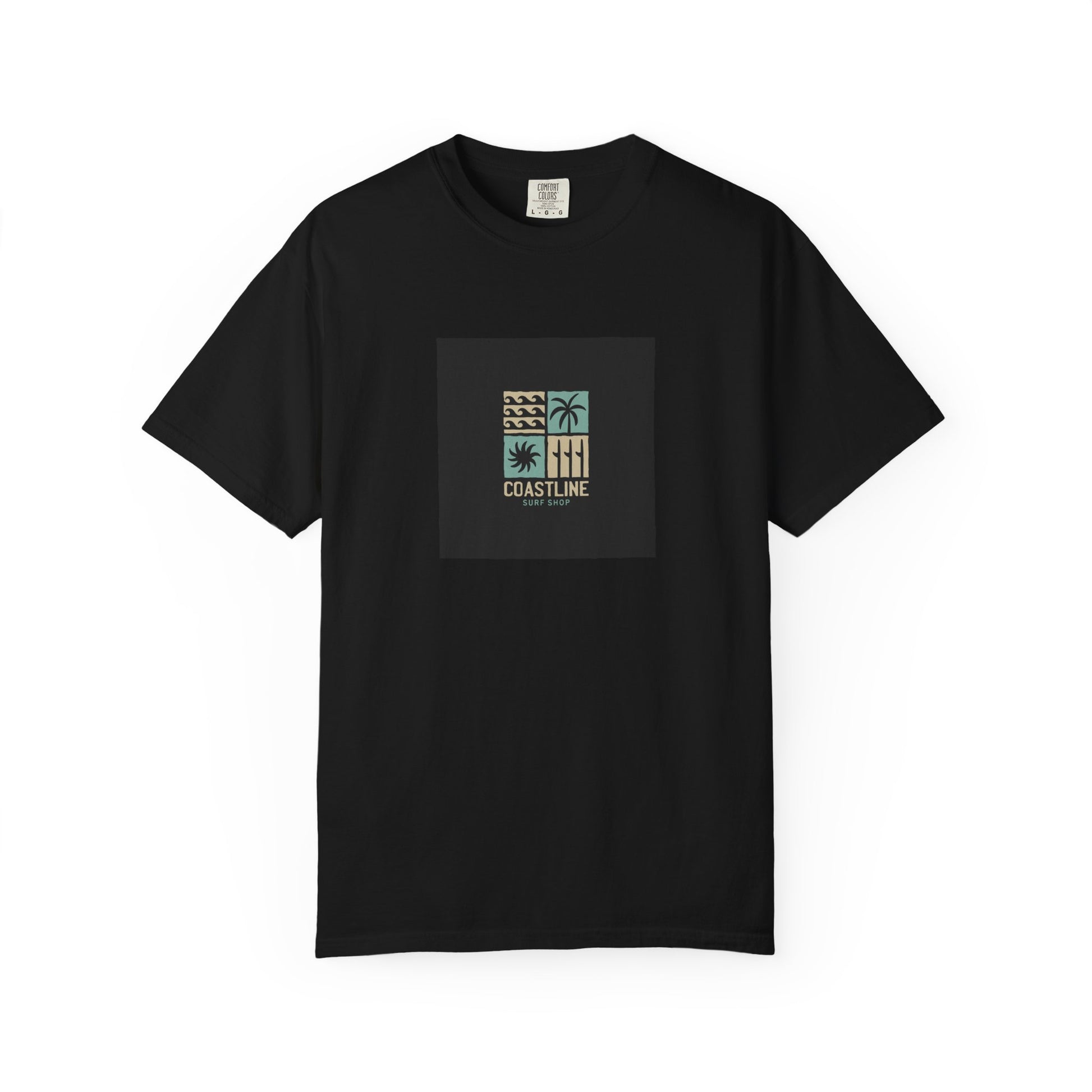 Coastline T-Shirt, Unisex Garment-Dyed Tee, Casual Summer Wear, Coastal Vibes, Beach Day Apparel, Vacation Essential - MaisonThreadory