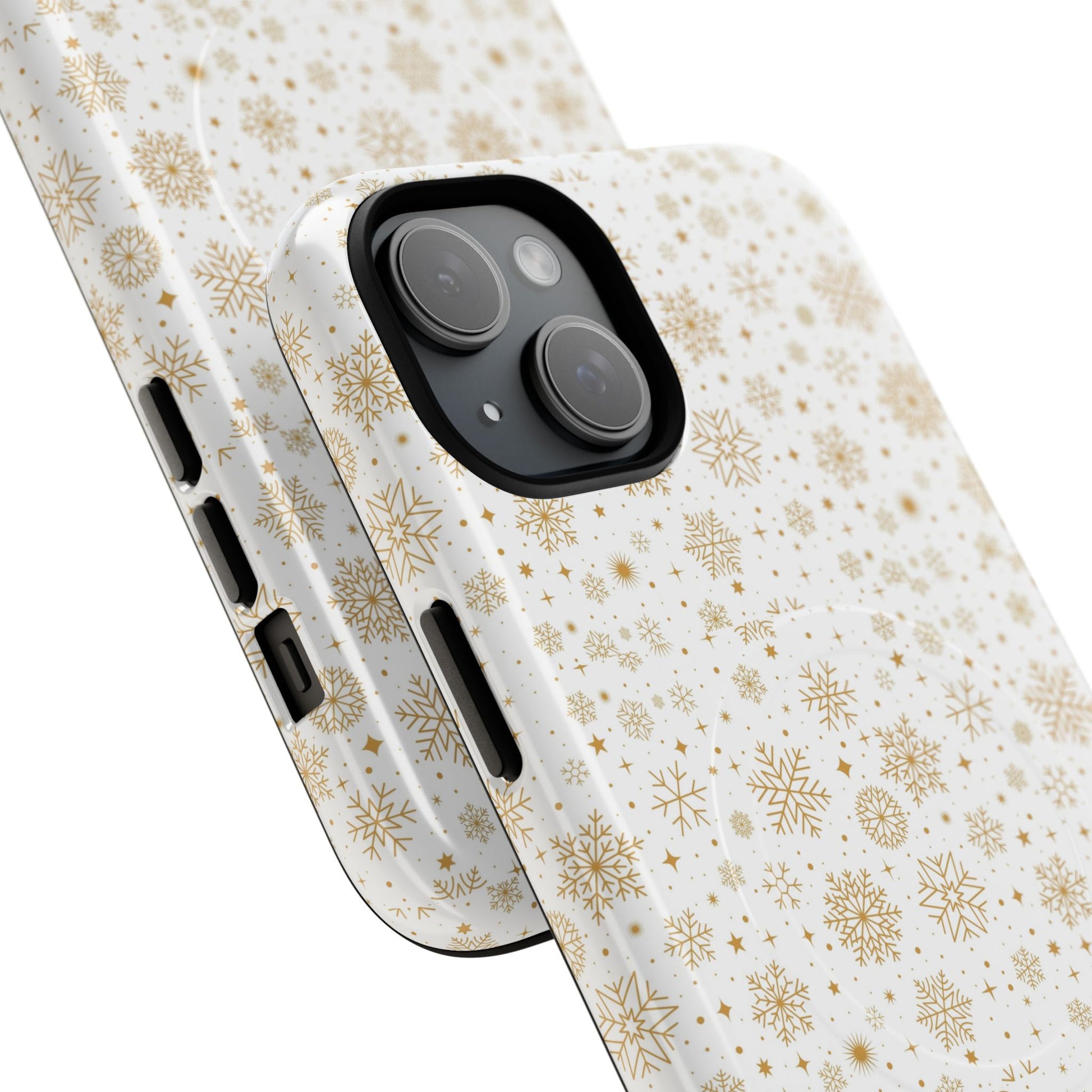 Festive Snowflake Phone Cases for Winter, Holiday Gift, Sleek Design, Winter Accessories, Durable Protection - MaisonThreadory