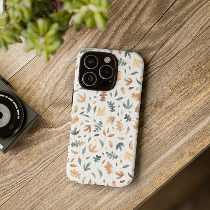 Stylish Floral Phone Case - Tough Cases, Nature-Inspired Design, Gift for Her, Phone Accessory, Floral Pattern Cover