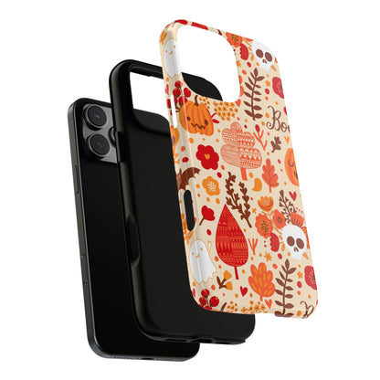 Autumn Phone Case - Cozy Fall Vibes, Pumpkin Decor, Halloween Gift, Floral Design, Seasonal Aesthetic
