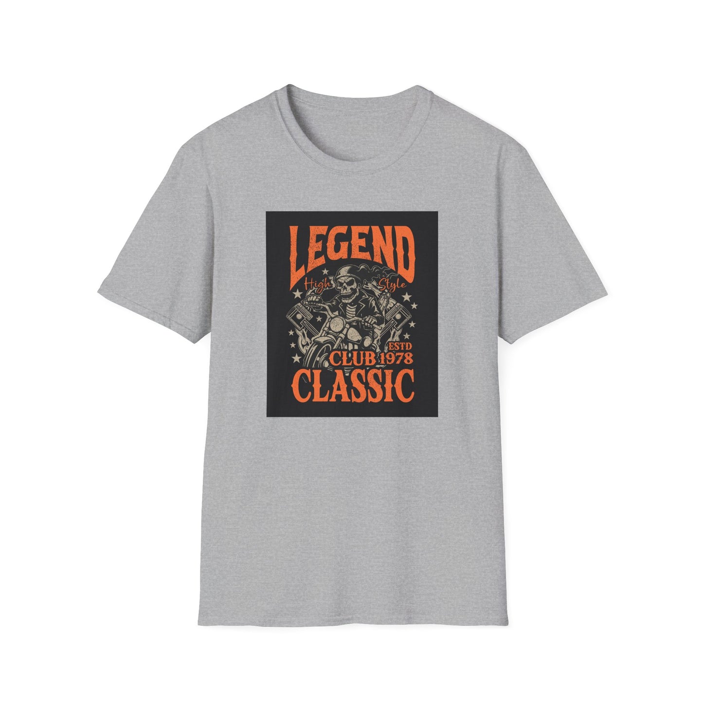Legend Club Unisex Softstyle T-Shirt - Vintage Retro Graphic Tee, Men Women Hipster Fashion Top, Urban Streetwear, Music Festival Shirt,