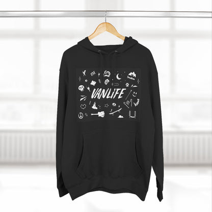 Vanlife Adventure Hoodie - Cozy Fleece Sweatshirt for Travel Lovers, Outdoor Enthusiasts, Camping, Road Trips, Gift for Explorer - MaisonThreadory