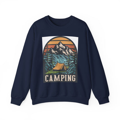 Camping Adventures Unisex Sweatshirt - Cozy Outdoor Gear, Nature Lover Gift, Hiking Apparel, Travel Essential, Campfire Style - MaisonThreadory