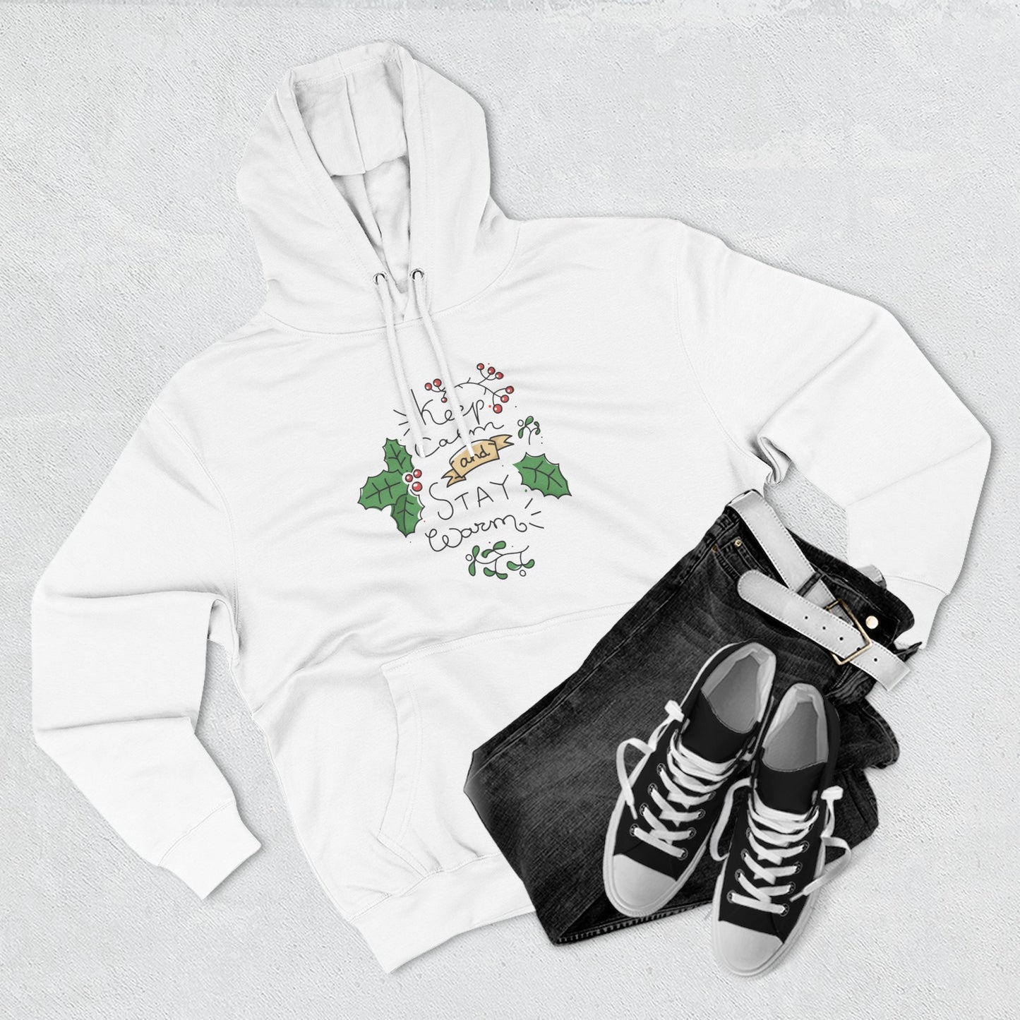 Cozy Stay Warm Fleece Hoodie for All Seasons, Cute Unisex Winter Apparel, Perfect Gift for Friends and Family - MaisonThreadory