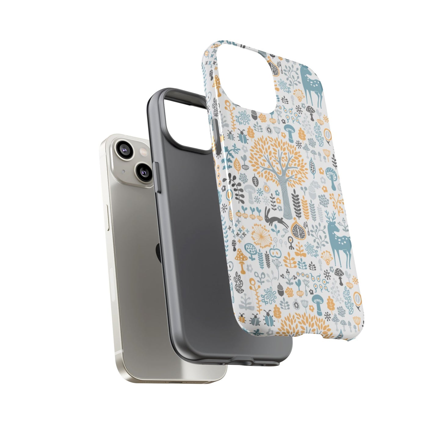 Nature-Inspired Phone Case, Durable Protective Cover, Bohemian Phone Accessory, Symbol of Strength, Eco-Friendly Gift