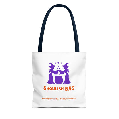 Ghoulish Tote Bag - Spooky Halloween Carryall, Trick-or-Treat Bag, Witchy Gift, Ghoul Tote for Fall, Party Essential - MaisonThreadory