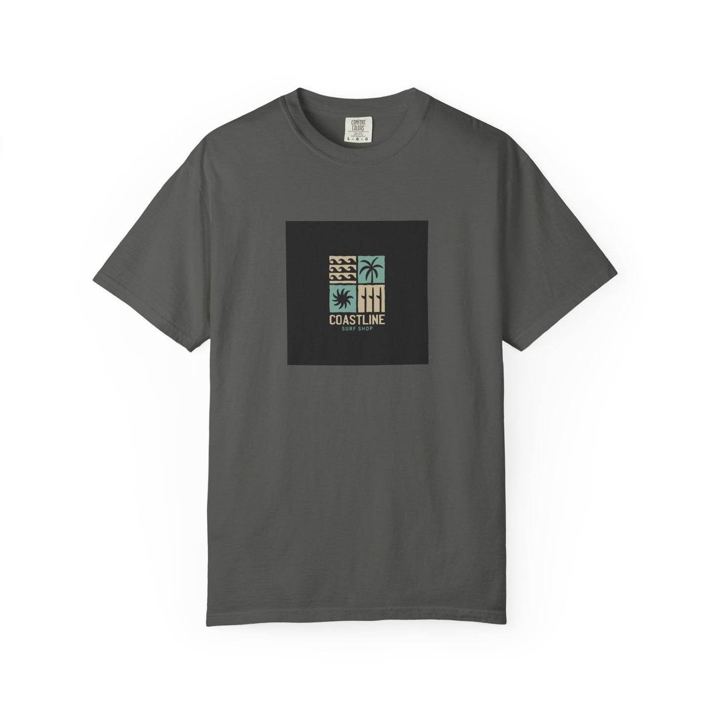 Coastline T-Shirt, Unisex Garment-Dyed Tee, Casual Summer Wear, Coastal Vibes, Beach Day Apparel, Vacation Essential - MaisonThreadory
