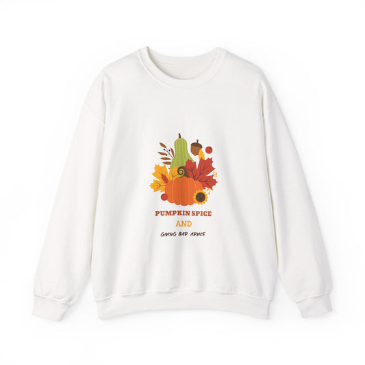 Fall Sweatshirt, Autumn Pullover, Cozy Jumper, Seasonal Crewneck, Unisex Sweater, Warm Top - MaisonThreadory