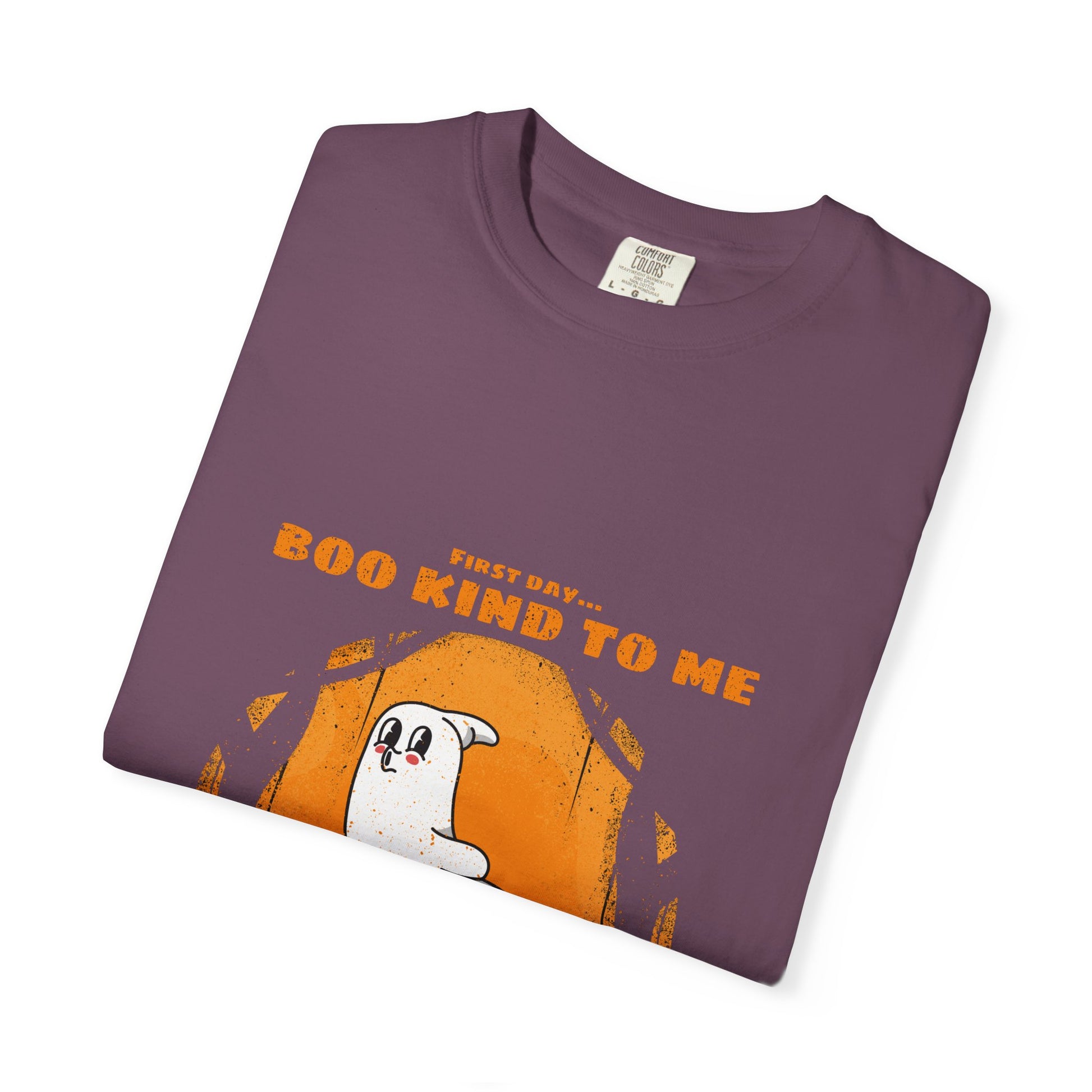 Playful Message T-Shirt: Boo Kind To Me, Funny Graphic Tee, Unisex Cotton Top, Casual Wear, Gift for Friends - MaisonThreadory