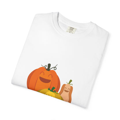 Cute Pumpkin Family T-Shirt, Fall Apparel, Halloween Shirt, Thanksgiving Gift, Harvest Crew Tee, Unisex Seasonal Wear - MaisonThreadory