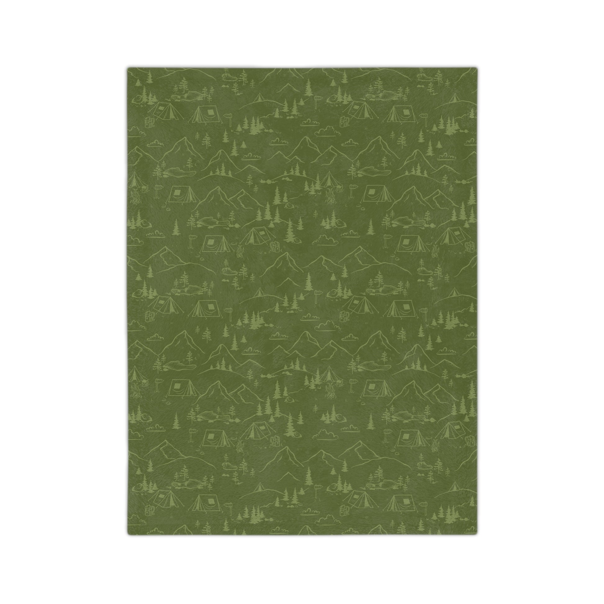 Cozy Nature-Inspired Velveteen Microfiber Blanket | Perfect for Camping, Relaxing, Gift for Nature Lovers, Home Decor, Travel - MaisonThreadory