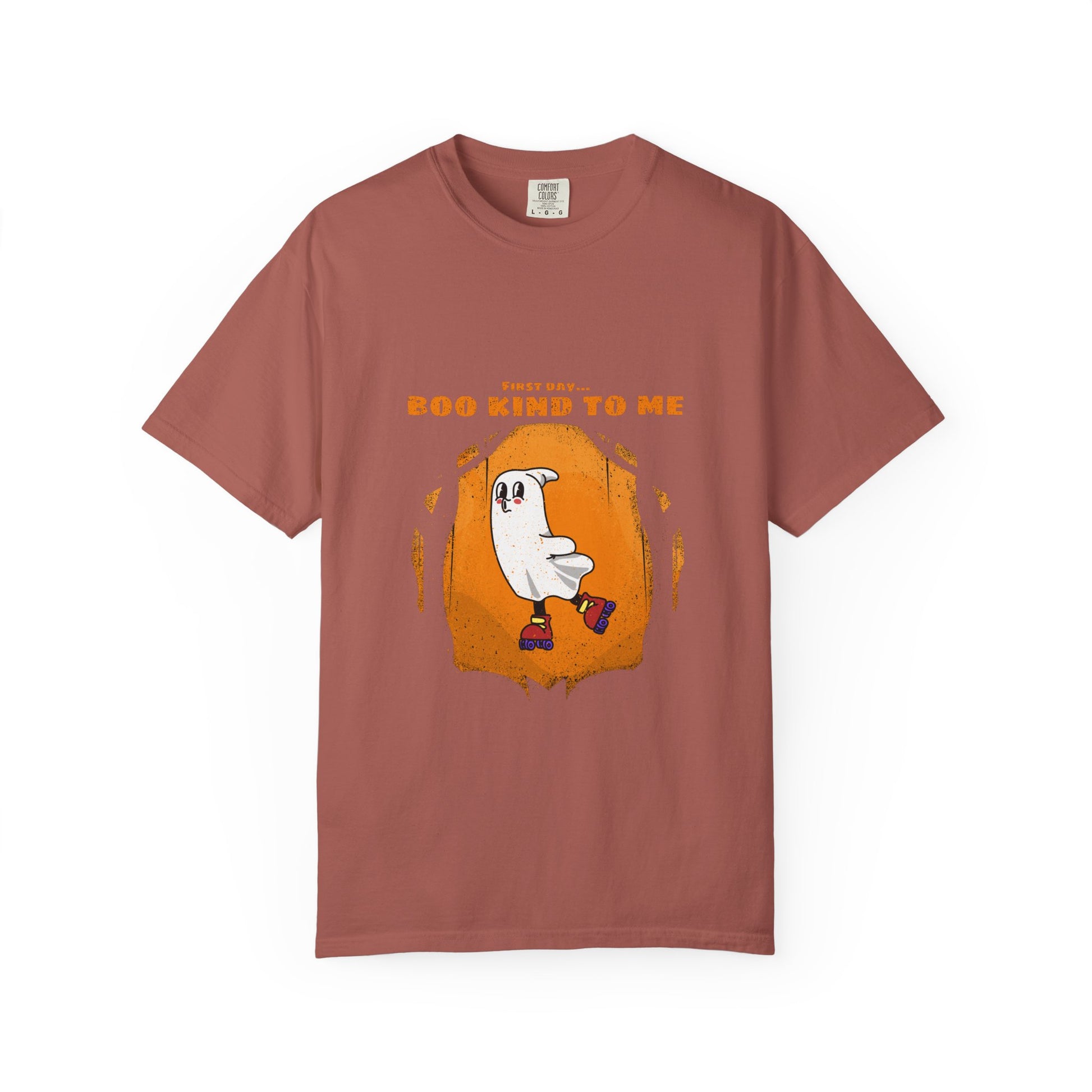 Playful Message T-Shirt: Boo Kind To Me, Funny Graphic Tee, Unisex Cotton Top, Casual Wear, Gift for Friends - MaisonThreadory