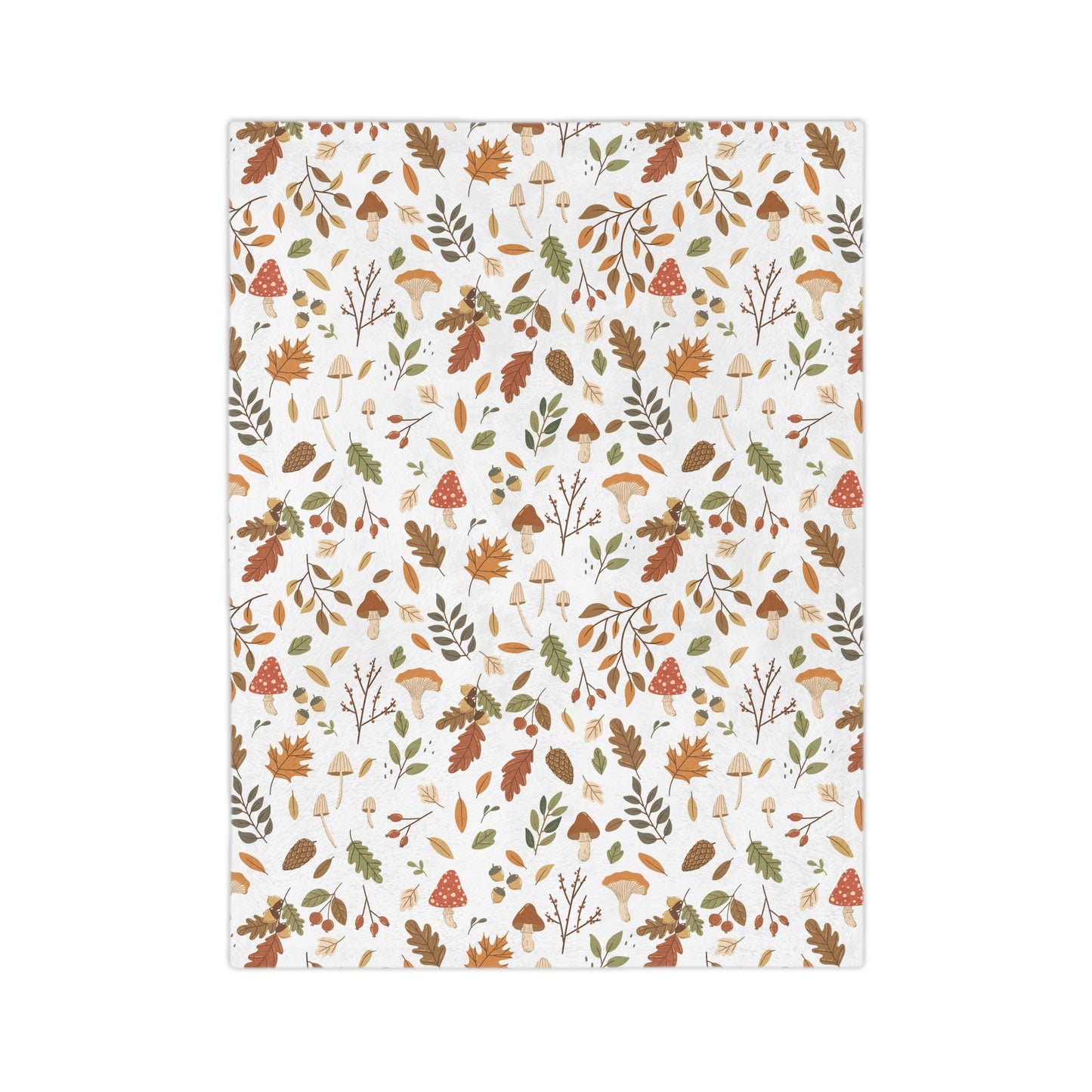 Autumn Leaves Microfiber Blanket - Cozy Fall Decor, Snuggle Blanket, Gift for Her, Warm Fleece Throw, Seasonal Home Essentials - MaisonThreadory
