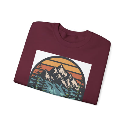 Camping Adventures Unisex Sweatshirt - Cozy Outdoor Gear, Nature Lover Gift, Hiking Apparel, Travel Essential, Campfire Style - MaisonThreadory