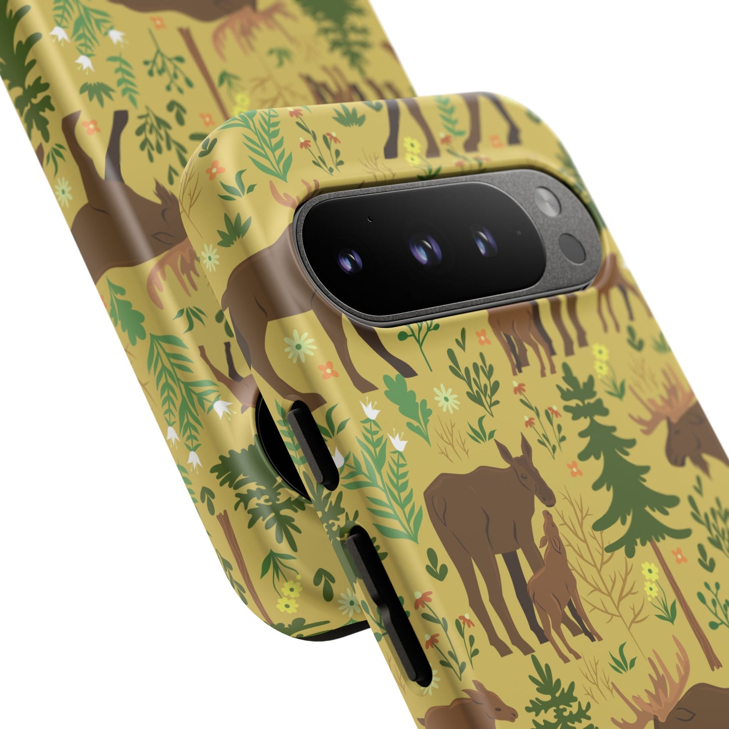 Moose Phone Case - Nature Lover's Accessory, Gifts for Outdoorsy Friends, Wildlife Decor, Eco-Friendly Cover, Forest Adventure Gear - MaisonThreadory
