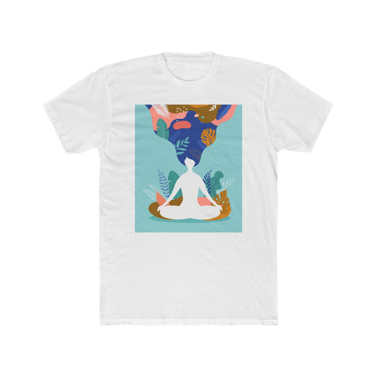 Meditation Vibes Unisex Crew Tee, Yoga Shirt, Mindfulness Apparel, Gift for Meditators, Spiritual T-Shirt, Casual Wear