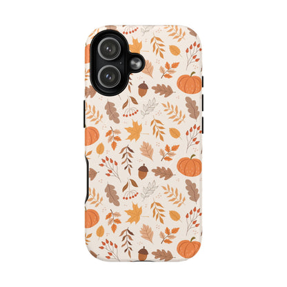 Autumn Floral Phone Case - Tough Magnetic Cases for Fall, Seasonal Accessories, Nature Lover Gifts, Cute Phone Cover, Unique Phone Case - MaisonThreadory