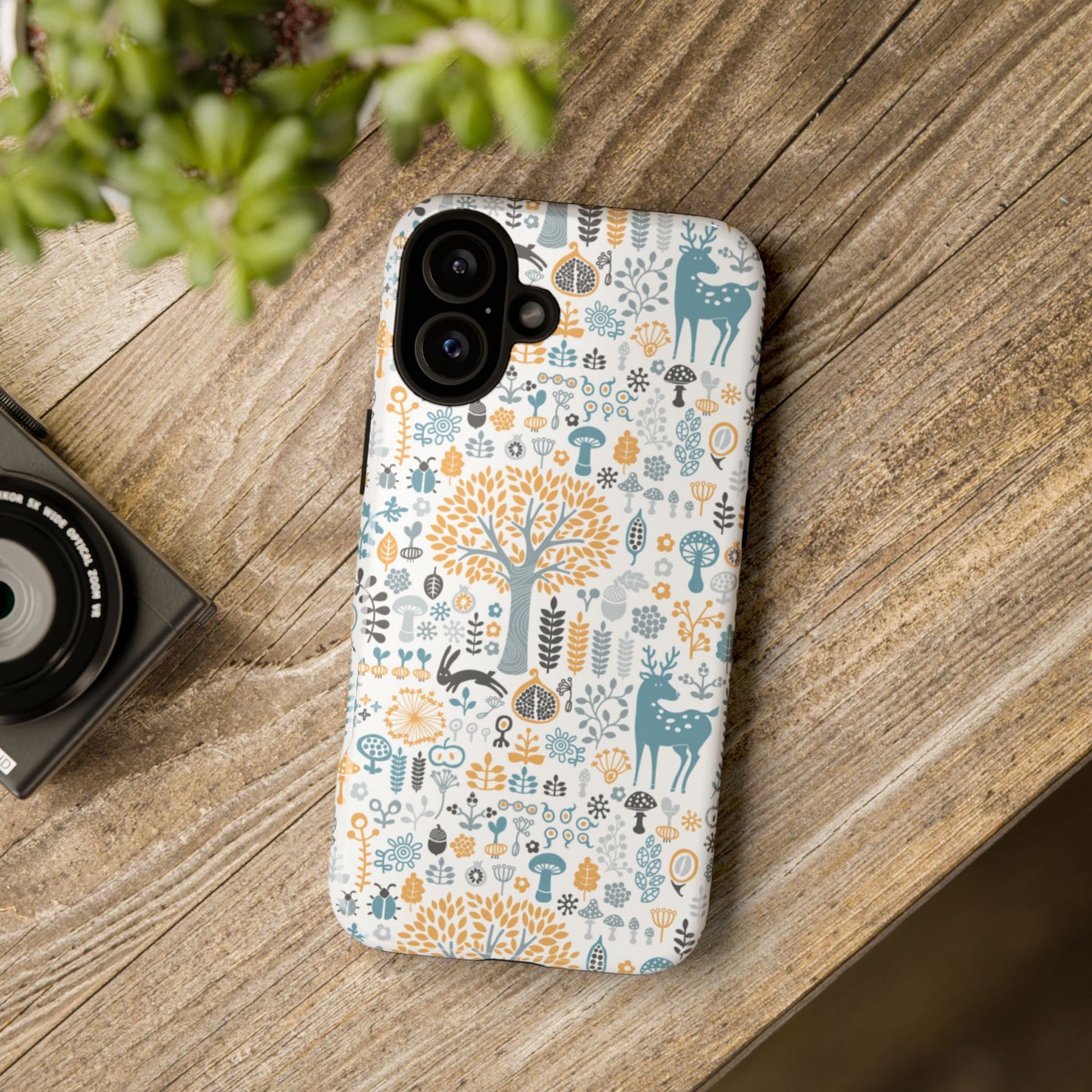Nature-Inspired Phone Case, Durable Protective Cover, Bohemian Phone Accessory, Symbol of Strength, Eco-Friendly Gift