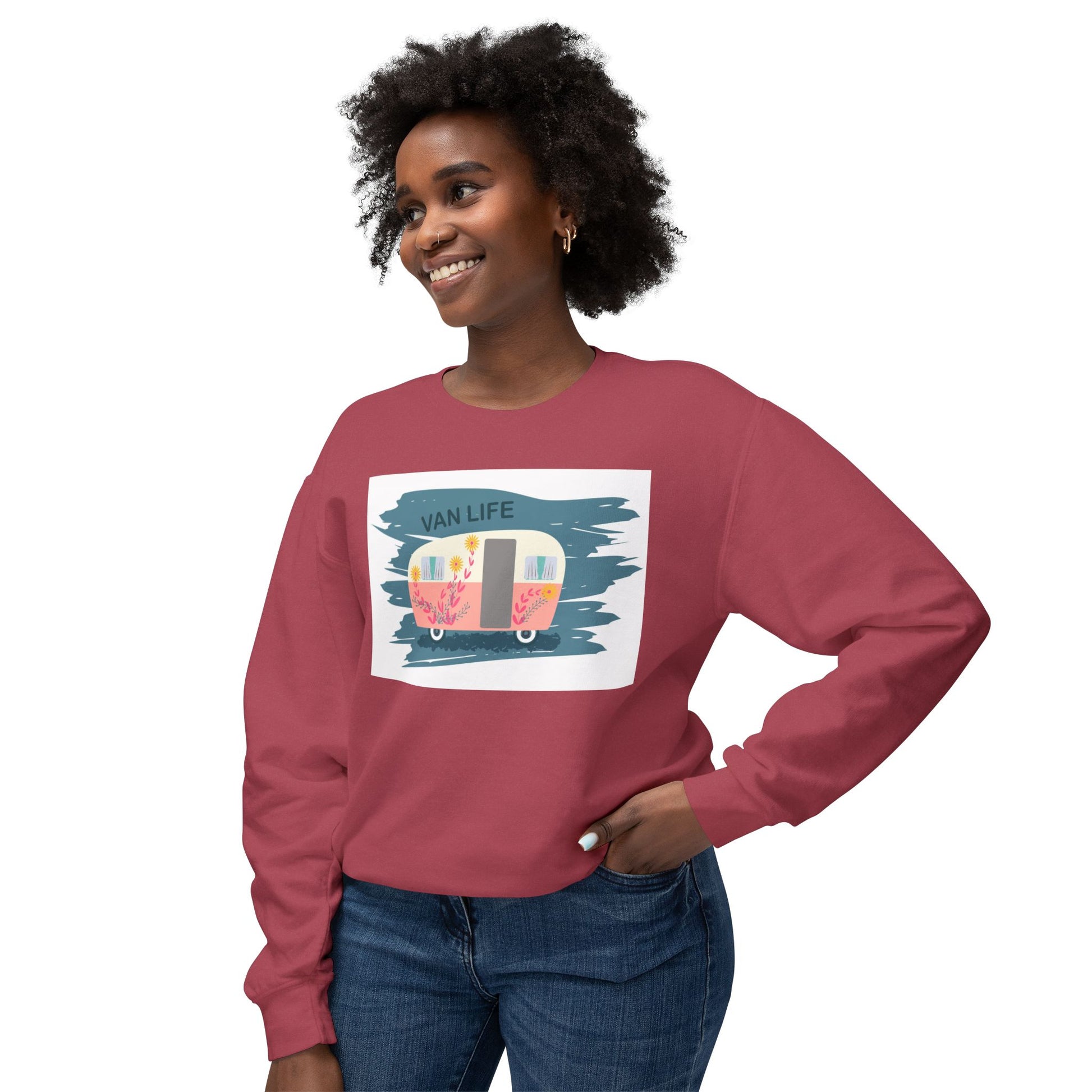 Unisex Lightweight Crewneck Sweatshirt - MaisonThreadory