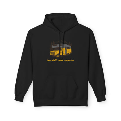 Adventure Awaits Fleece Hoodie | Cozy Travel Hoodie, Campfire Apparel, Unisex Gift, Outdoor Gear, Nature Lover Sweatshirt - MaisonThreadory