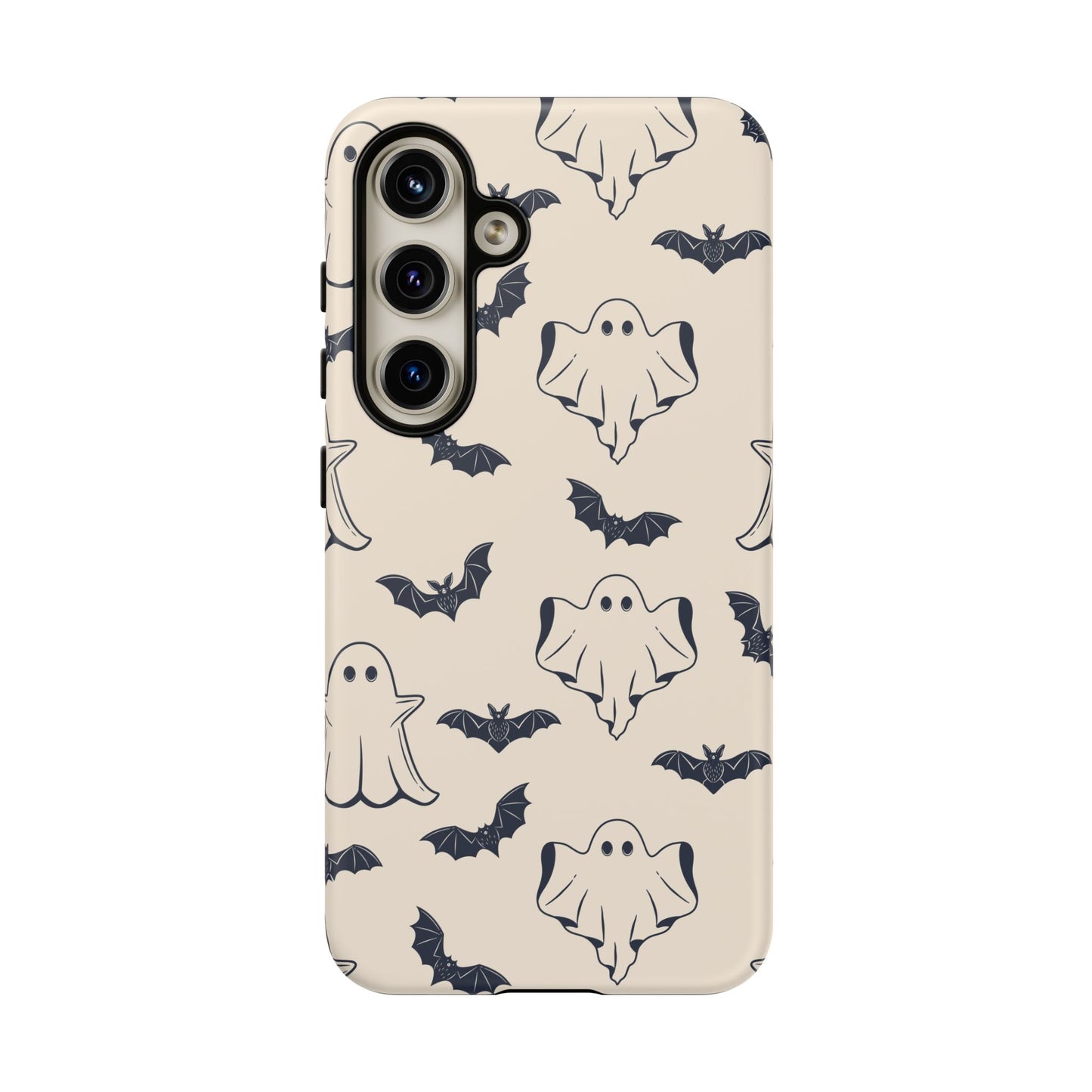 Halloween Phone Case, Ghosts and Bats, Cute Phone Cover, Spooky Accessories, Fall Decor, Gifts for Her, Halloween Party - MaisonThreadory