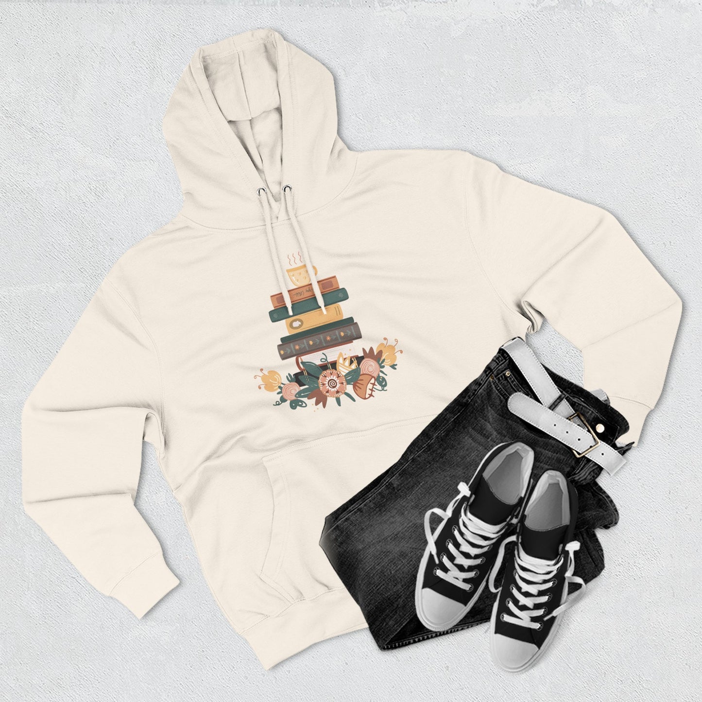 Cozy Book Lover's Hoodie | Three-Panel Fleece, Reading Gift, Literary Sweatshirt, Casual Apparel, Birthday Present, Book Club Outfit - MaisonThreadory