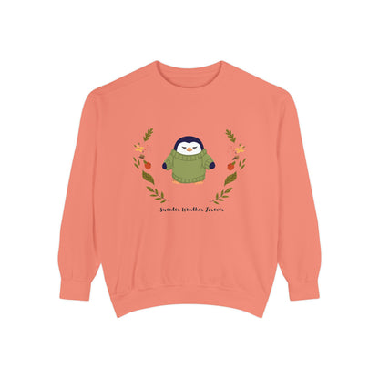 Whimsical Penguin Sweatshirt, Cozy Unisex Pullover for Every Occasion, Gift for Winter Lovers, Cute Fall Apparel, Festive Holiday Clothing - MaisonThreadory