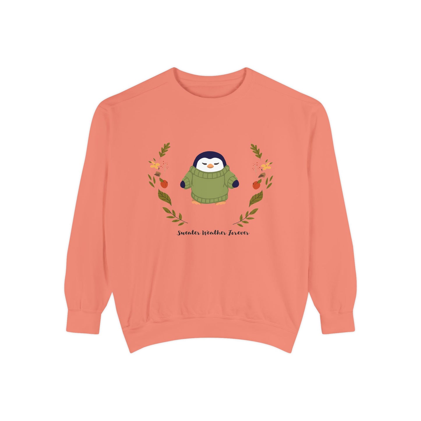 Whimsical Penguin Sweatshirt, Cozy Unisex Pullover for Every Occasion, Gift for Winter Lovers, Cute Fall Apparel, Festive Holiday Clothing - MaisonThreadory