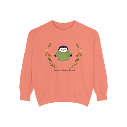 Whimsical Penguin Sweatshirt, Cozy Unisex Pullover for Every Occasion, Gift for Winter Lovers, Cute Fall Apparel, Festive Holiday Clothing - MaisonThreadory