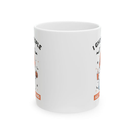 Spooky Season Ceramic Mug, Halloween Gift, Funny Coffee Cup, Ghoulish Drinkware, Fall Decor, Witchy Vibes - MaisonThreadory